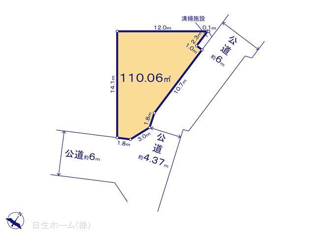 練馬区西大泉5丁目 売地間取り