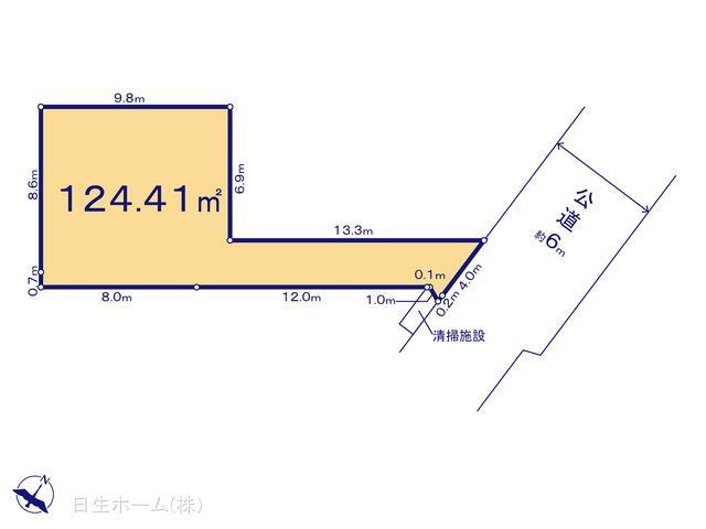 練馬区西大泉5丁目 売地間取り